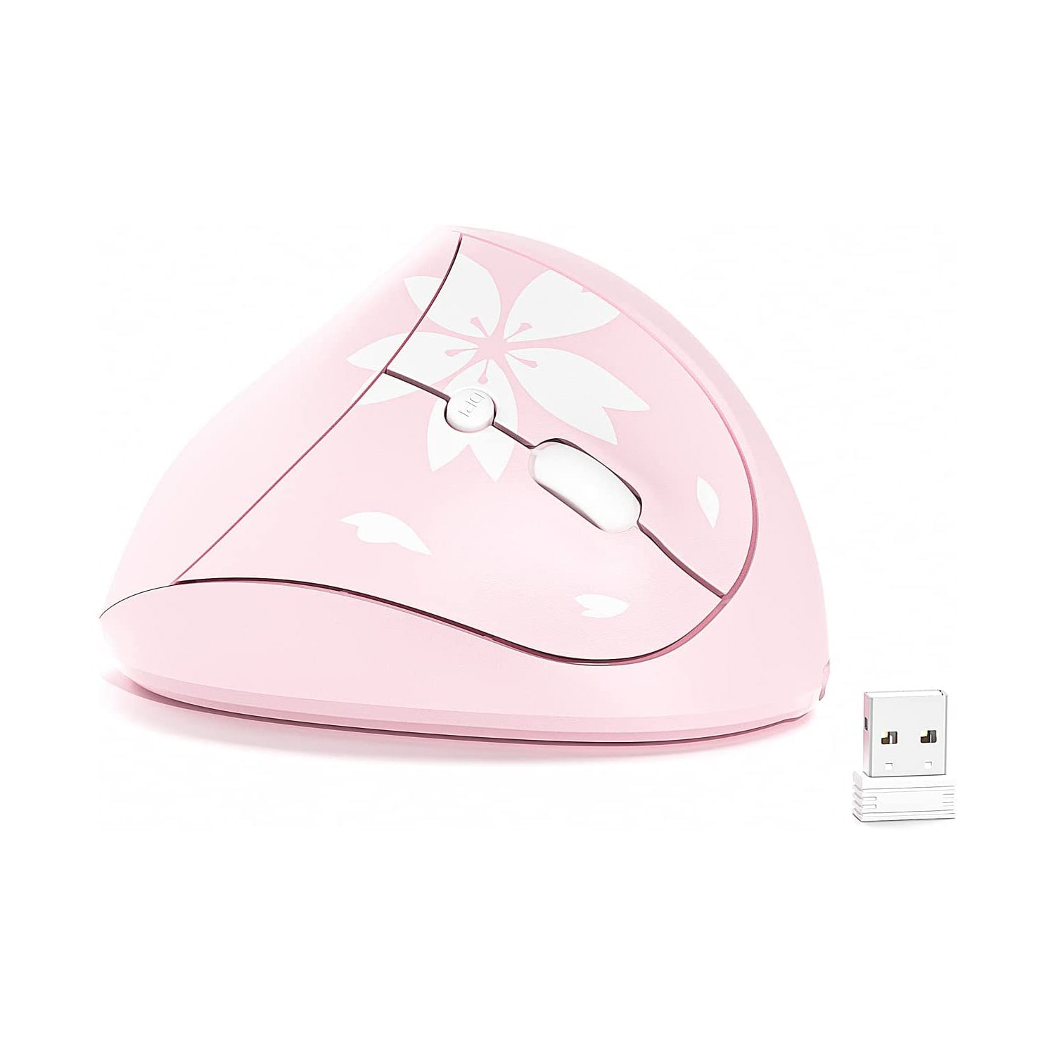 Cherry Blossom Pink Wireless Vertical Mouse Cherry Blossom Pink Wireless Vertical Mouse